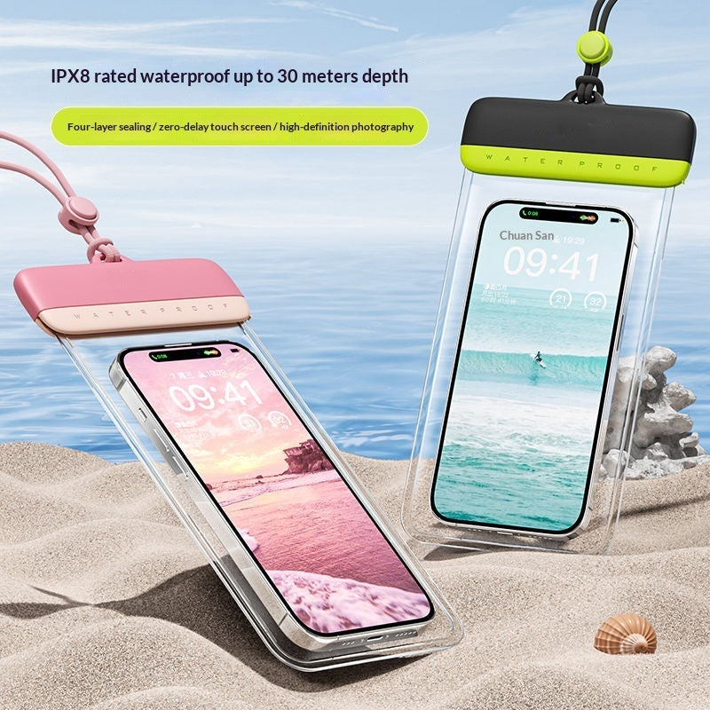 Touchscreen-Enabled Waterproof Phone Pouch For Swimming And Photography